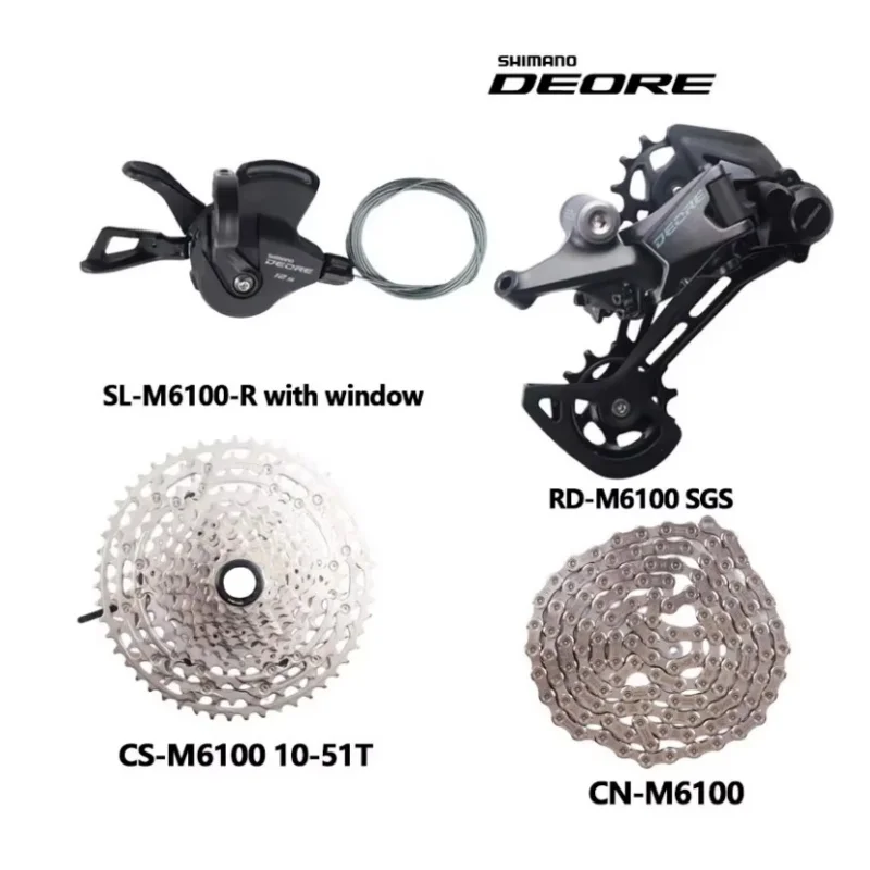 1x12 Speed] Shimano DEORE M6100 Shifter and Rear Derailleur