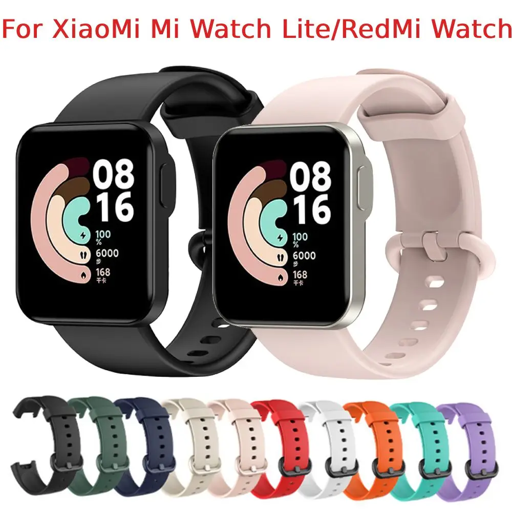 

Silicone Replacement Strap For Xiaomi Mi Watch Lite Global Version Smart Watch Sports Bracelet Wristband Strap for Redmi Watch