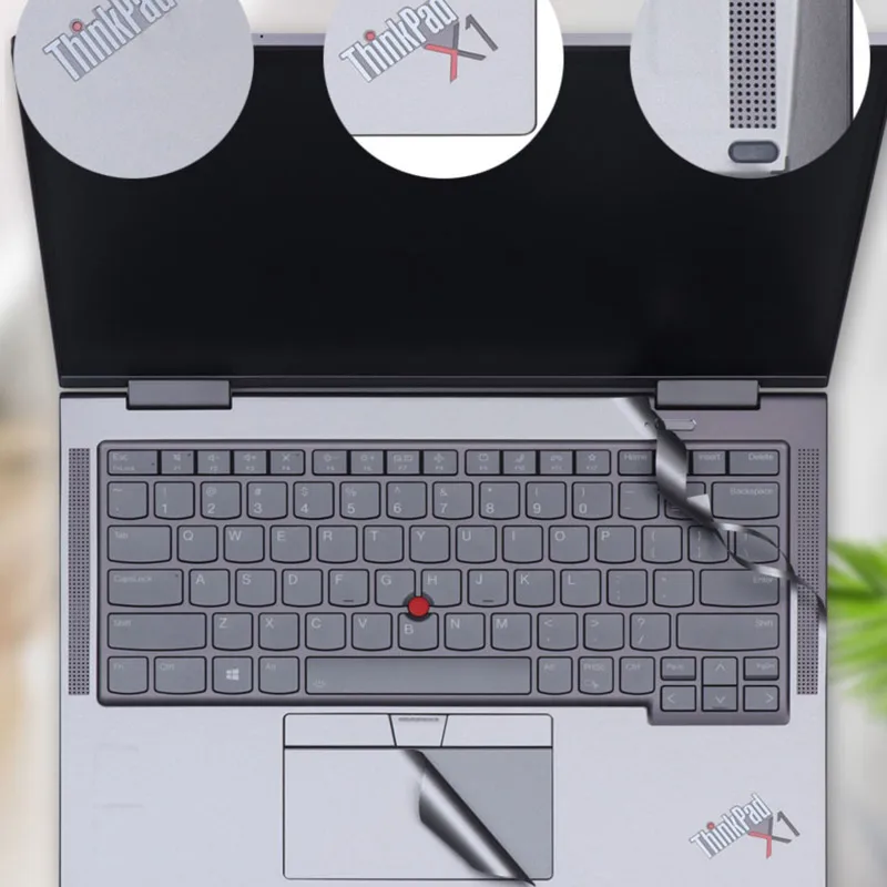 指紋防止ビニールステッカー,Lenovo Thinkpad x1,Yoga gen 9, 8, 7, 6