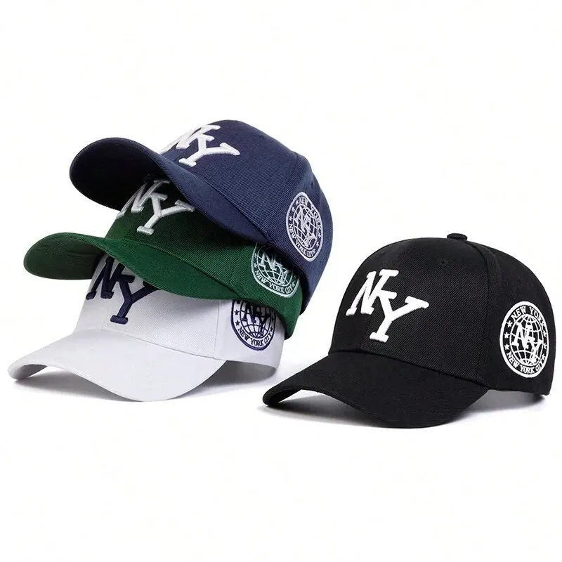 Unisex Letter Embroidery Baseball Caps Spring Autumn Outdoor Adjustable Casual Sunscreen
