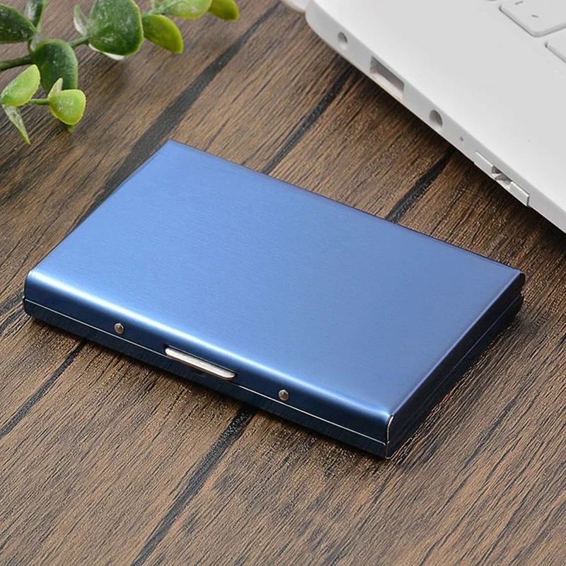 RFID Secure Aluminium Cardholder – Slim, Minimalist & Portable Wallet with Large Capacity