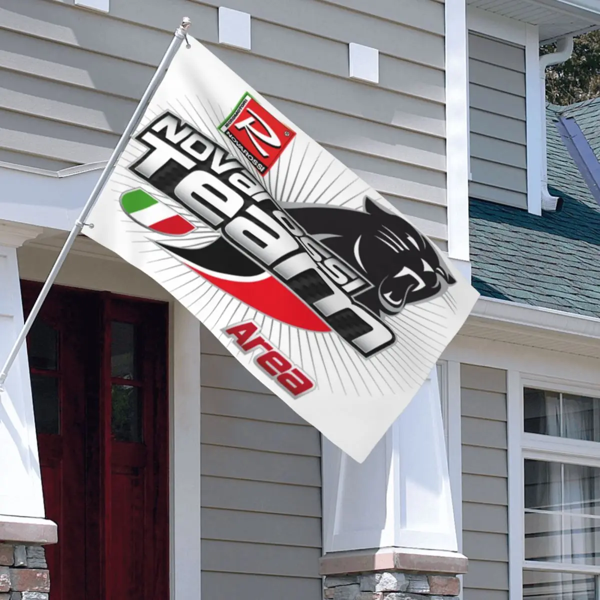 Novarossi Custom View Of Outdoor Printed Decoration Hanging Custom Flags