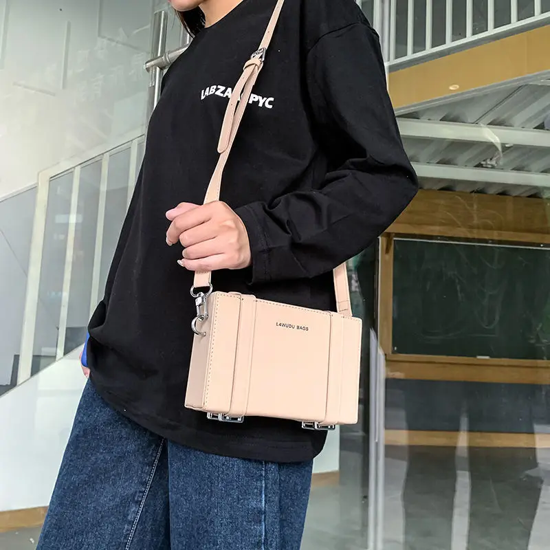 Bags 2023 New Spring Summer Unisex Casual Hasp HARD Box Shoulder Bag  Handbag Pures And Bags Crossbody Women Bag