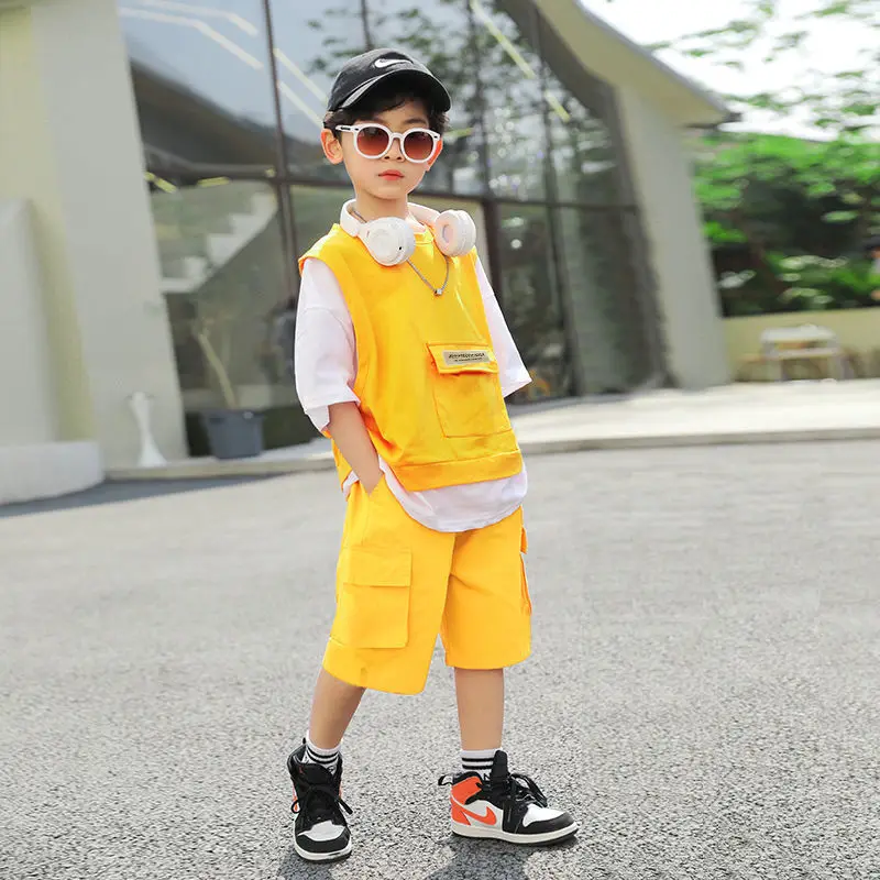 

Summer Baby Boys Clothing Sets Tee T-shirt + Short Pants Casual Cotton Kids Girls Outfits Suits ４－１２Years Children Wear