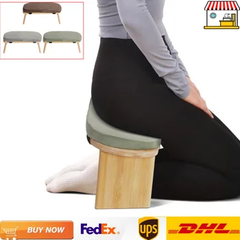 Portable Praying Meditation Stool Folding Kneeling Stool with Sponge Cushion for Home Yoga Studio 1