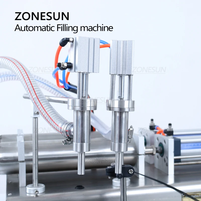 ZONESUN ZS-DTYT2L Automatic Pneumatic Filling Machine Liquid Cosmetic Body Shop Oil Water Bottle Filler Small Production Line