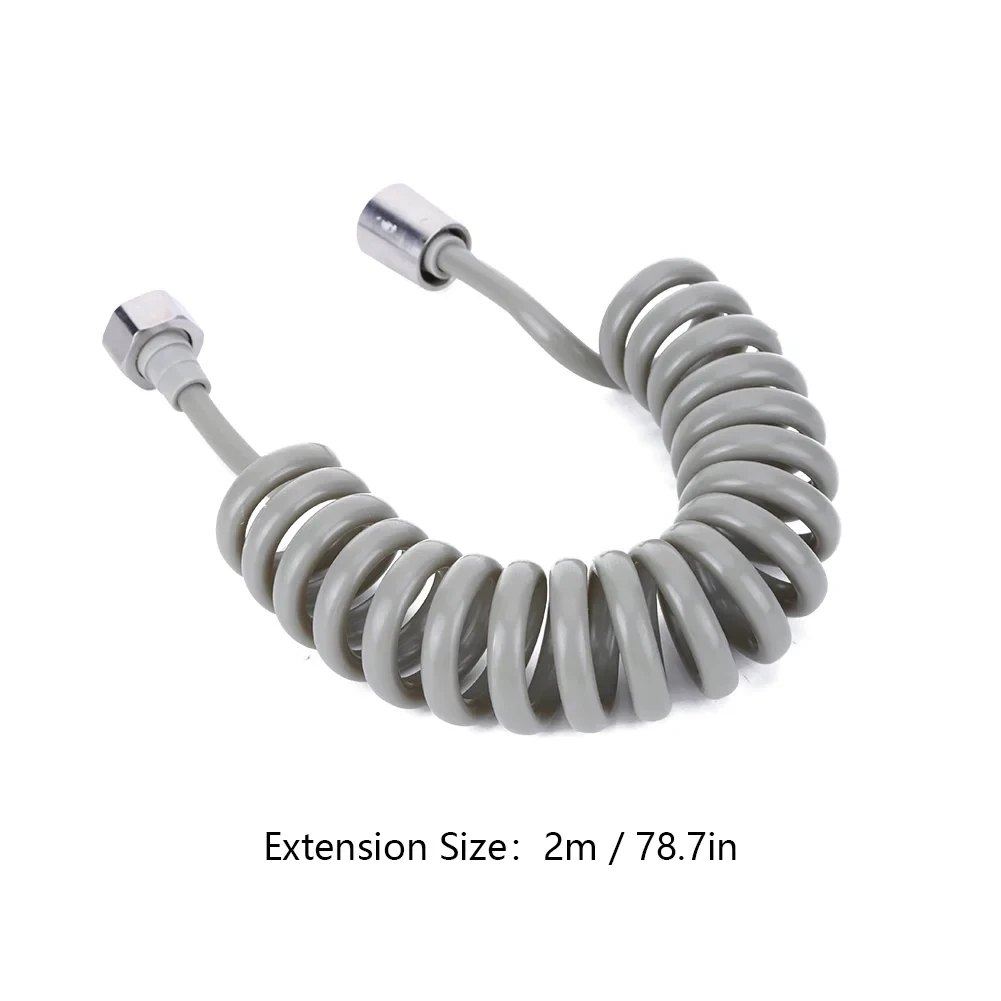 2/3/5M Flexible Shower Hose Universal Spring Extension Hand Sprayer Pipe Connector Spring Tube Bathroom Toilet Bidet Accessories