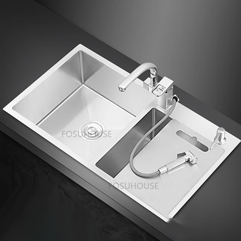 Sink for kitchen topzero Hypnos hp860.500.15 (possibility of installation  by either side; drains on the wing; complemented by a sink) - AliExpress