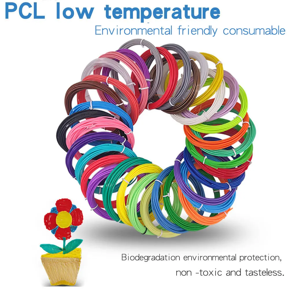 PLA Plus filament 9/18/27/50 meter plastic for 3d pen No pollution materials 3 d printer pens refill for kids birthday gifts 3d printing pen 3d printing pen filament