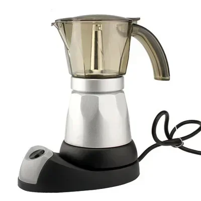 Electrical Moka Pot Italian Espresso Latte Coffee Maker About 300ml Coffee Maker Pot Percolator tools 200V EU plug