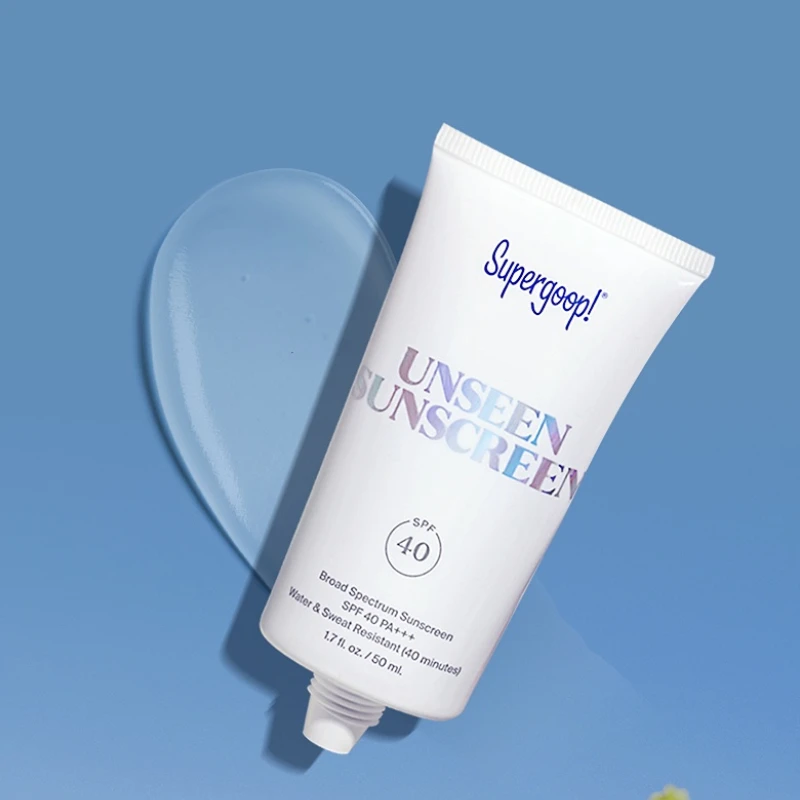 Supergoop Unseen Sunscreen Broad Spectrum Glowscreen Body Sunscreen SPF40 UV Protector Face Primer Base Cosmetic 50ml sun stick sunscreen