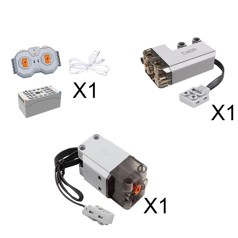 C62005 Cada 61049 Power System Motor Set Funzioni Scatola Batteria Building Blocks Funzione Tecnico Brick Pack Block Regalo Per Bambini