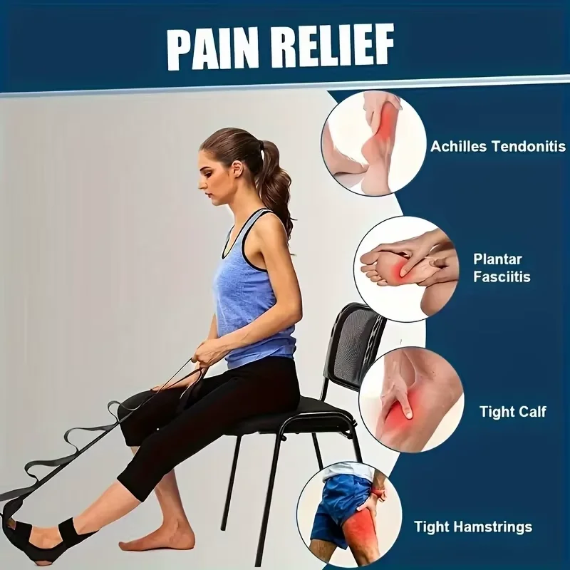 Yoga Stretching Band Segmented Adjustment Assisted With Foot Stretching Band Rehabilitation Training Foot and Leg