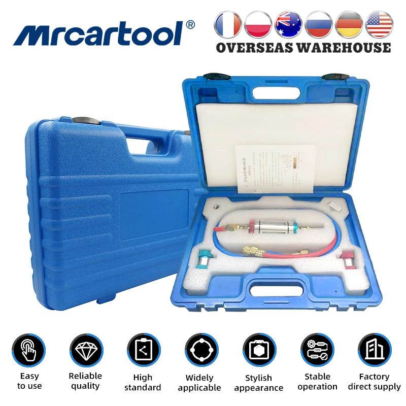 

Automotive Air Conditioning Refrigerant Oil Analyzer Aircon Oil Tester A/C System Compressor Oil Test Tool Refrigerant Filler