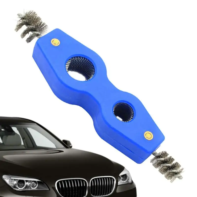 

Portable Battery Terminal Cleaning Brush Durable Steel Wire Car Truck Anti-corrosion Cable Tool universal Cleaning Rust Removal