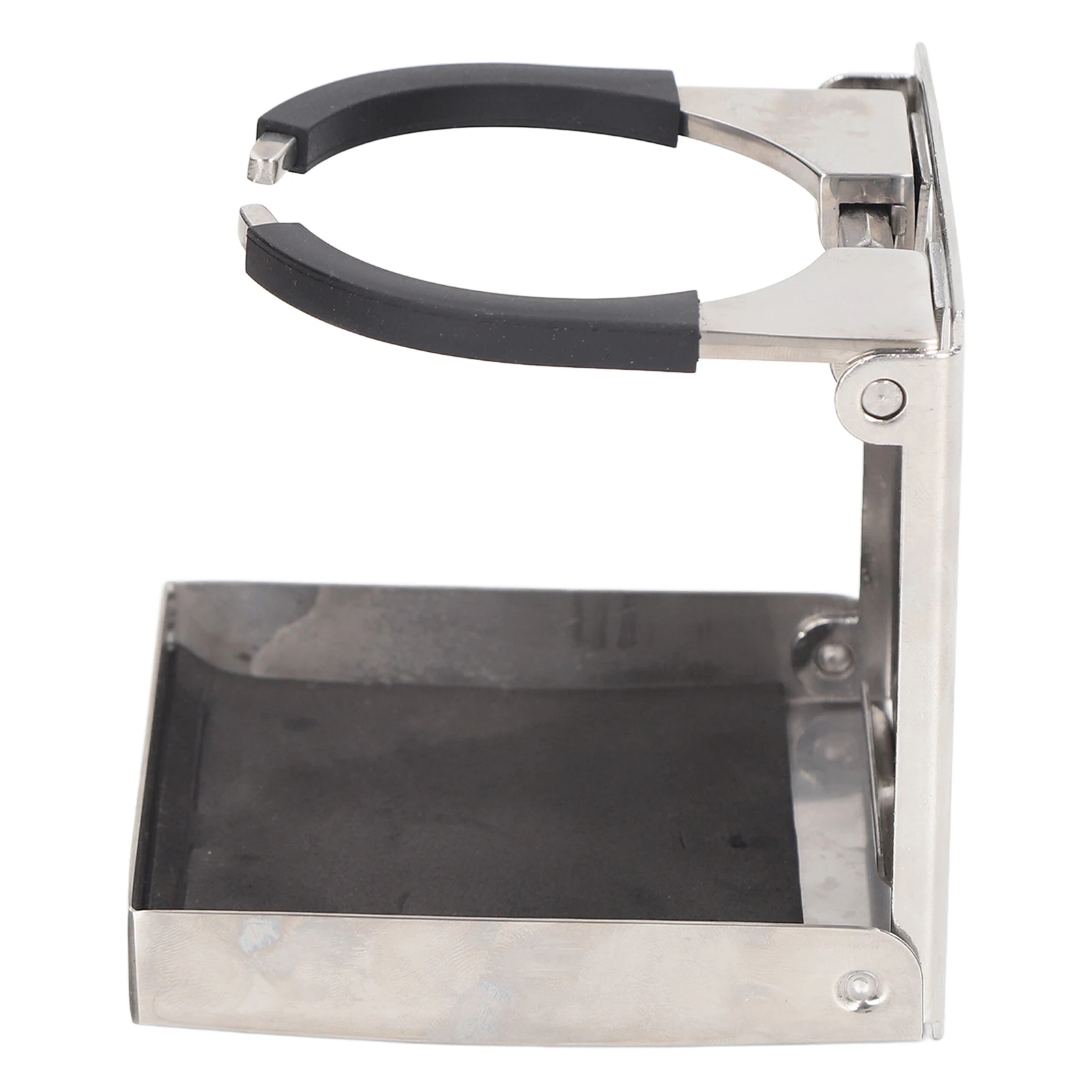 Mug Holder Fold Up Drink Holder 53‑80mm Burr Easy Installation Adjustable Anti Corrosion Stainless Steel Silicon for Boat