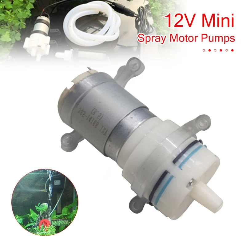 

Water Pump Priming Diaphragm Mini Pump Spray Motor 12V Micro For Water Dispenser 90mm x 40mm x 35mm Max Suction 2m Water Pump