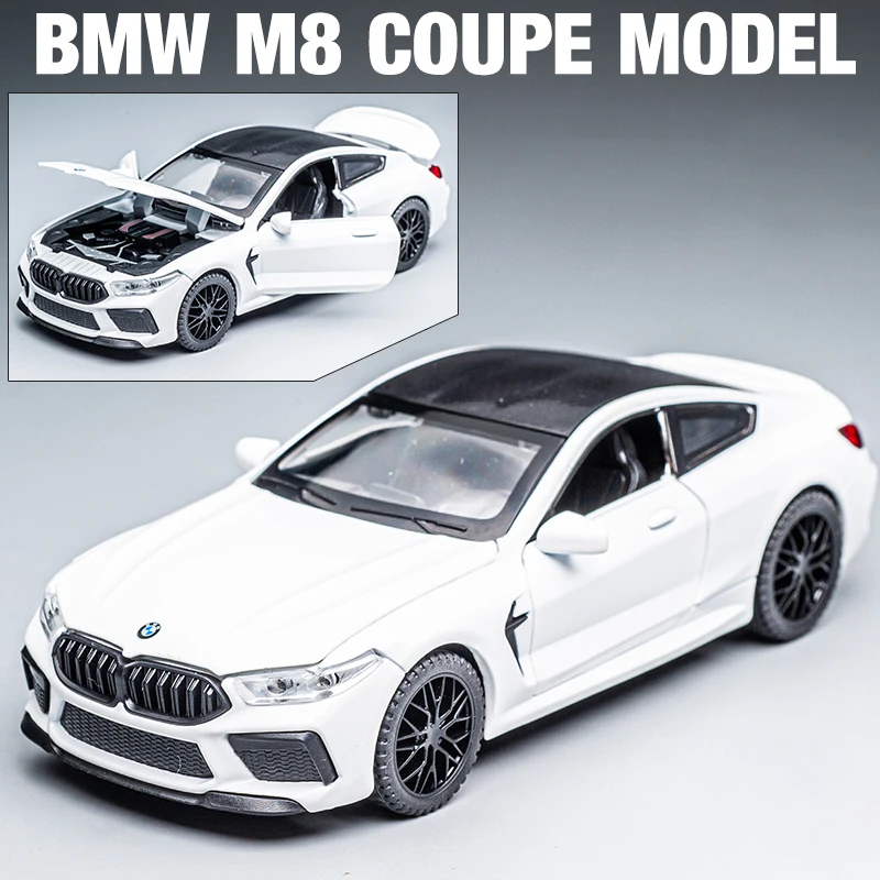 1:32 BMW M8 IM Supercar Alloy Diecasts & Toy Vehicles Metal Toy Car Model Sound and light Collection Kids Toy 2