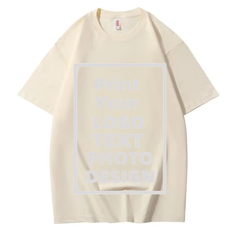 JINTORA Personalized Men's T-Shirt - Custom Text Printed On Both Sides, 100% Cotton