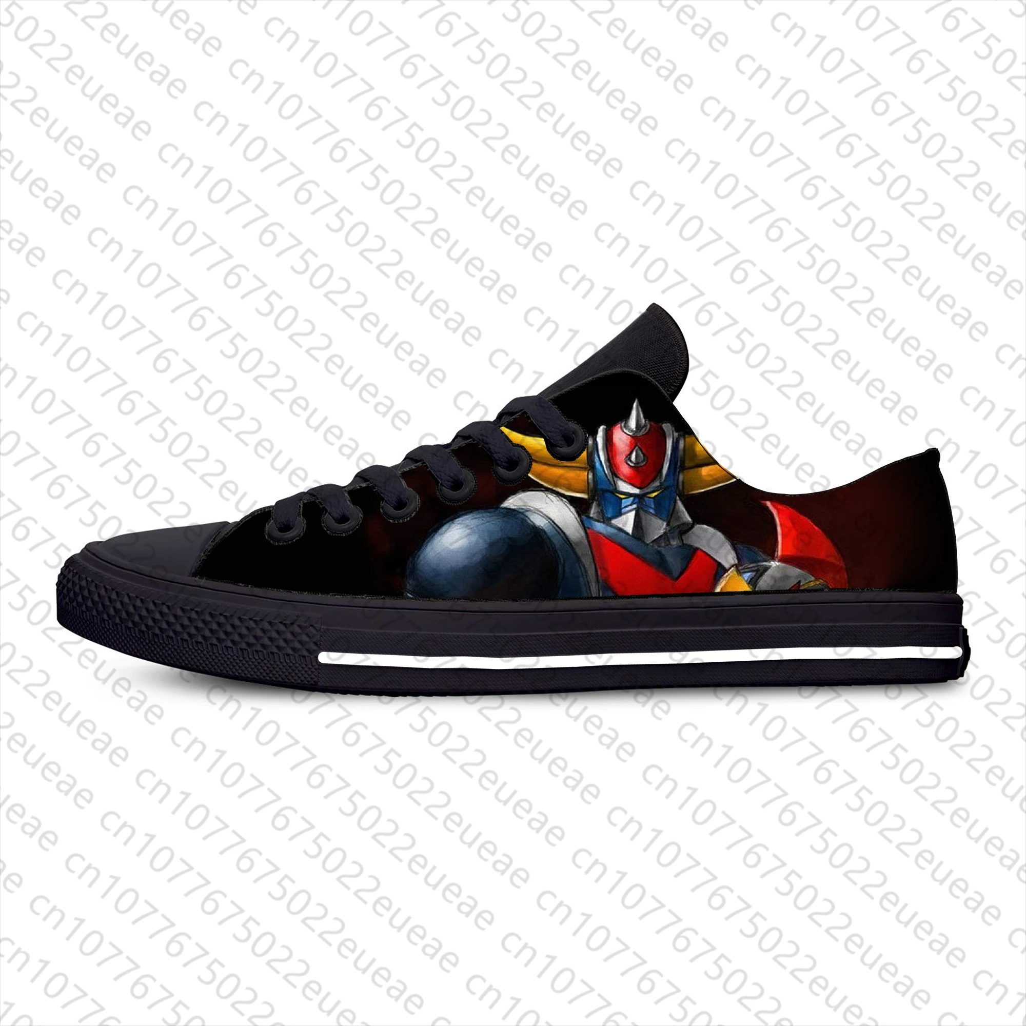 Hot UFO Robot Goldrake Grendizer Anime Gurendaiza Casual Cloth Shoes Low Top Lightweight Breathable 3D Print Men Women Sneakers 3