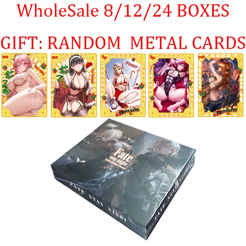 

Wholesale 8/12/24 Boxes Special Offer Fate Stay Night Goddess Story Collection Cards Astringent Doujin Toy Hobbies Child Gift