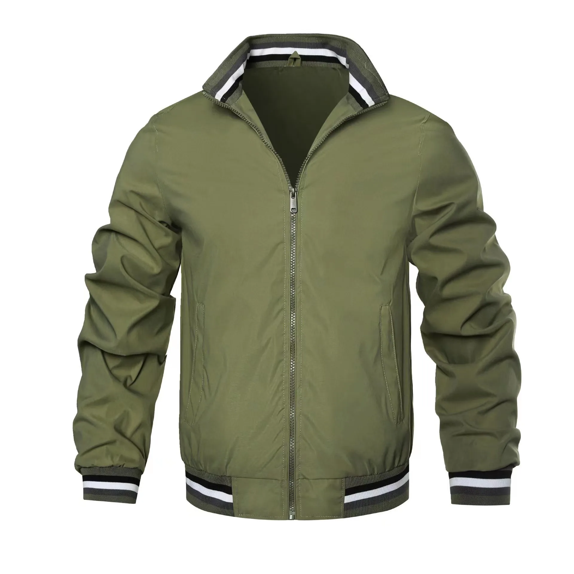 Men Fashion Jacket Men Casual Windbreaker Bomber Jacket Coats Spring Autumn Outdoor Waterproof Slim Jackets