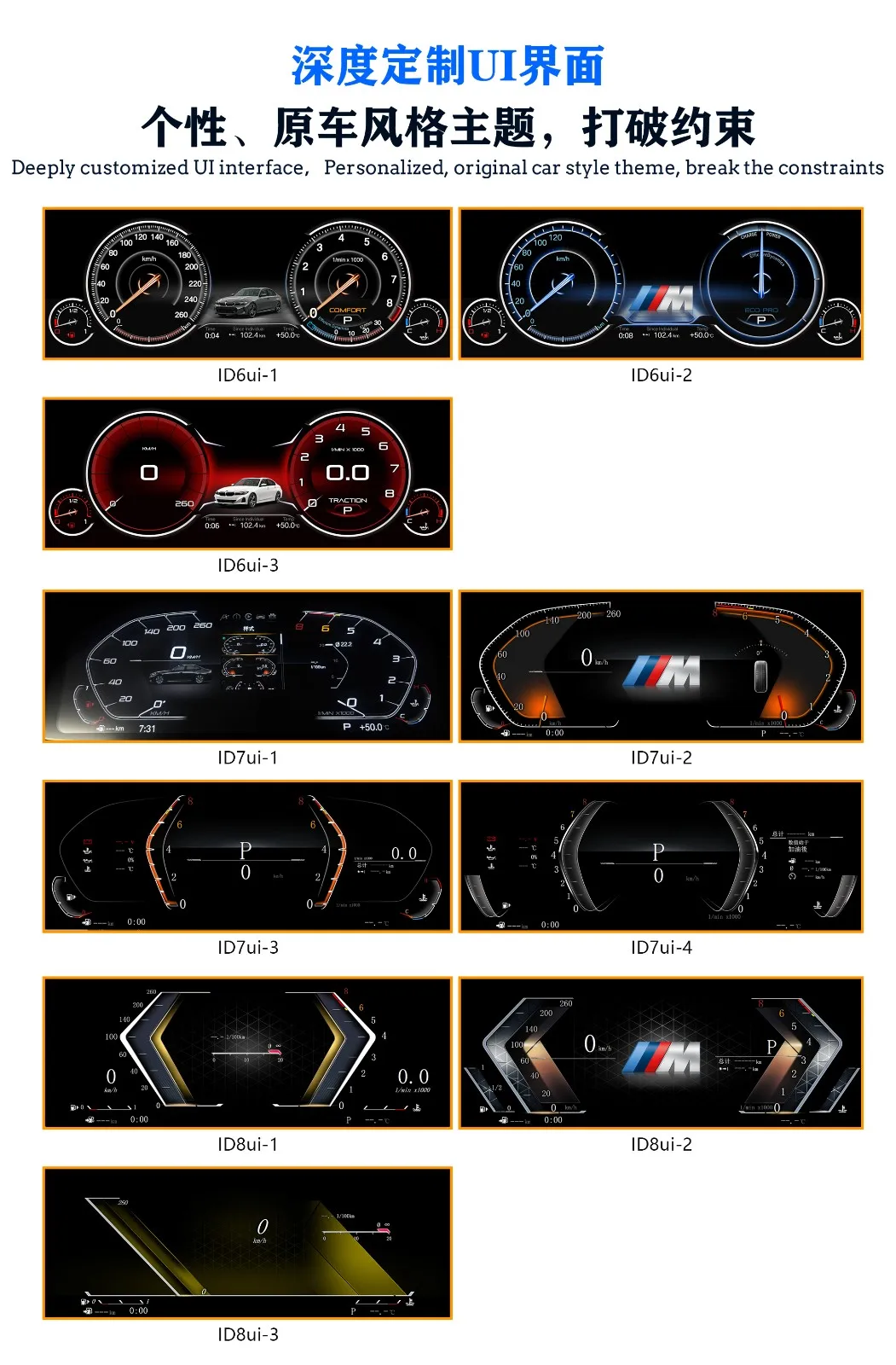 Digital instrument cluster For BMW E46 1999–2004 Wireless CarPlay Odometer,speed