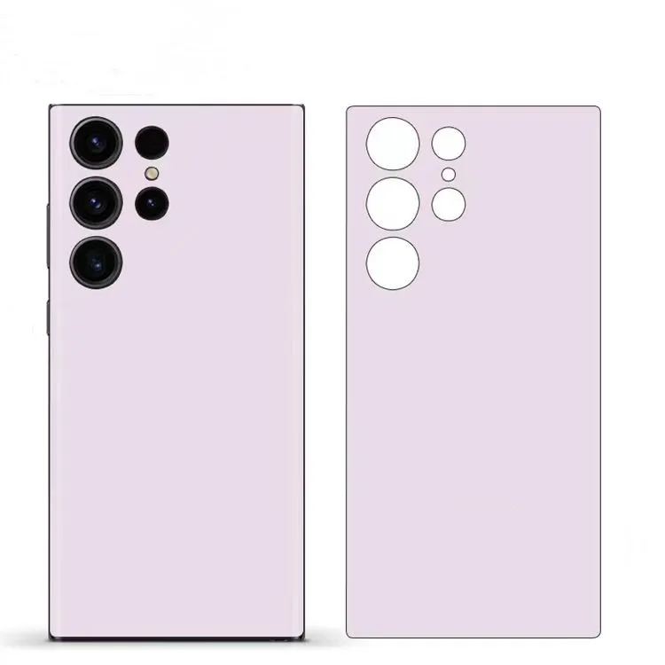 Plain Macaroon Color Decal Skin Per Samsung S22 S23 Ultra S21Ultra Back Screen Protector Film Cover 3M Wrap Modifica Sticker