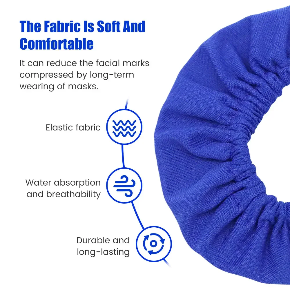 Pack of 1-20 Reusable Cotton CPAP Mask Liners - Moisture-Wicking, Pressure-Reducing, Comfort-Enhancing, Washable Covers for Full Face Masks