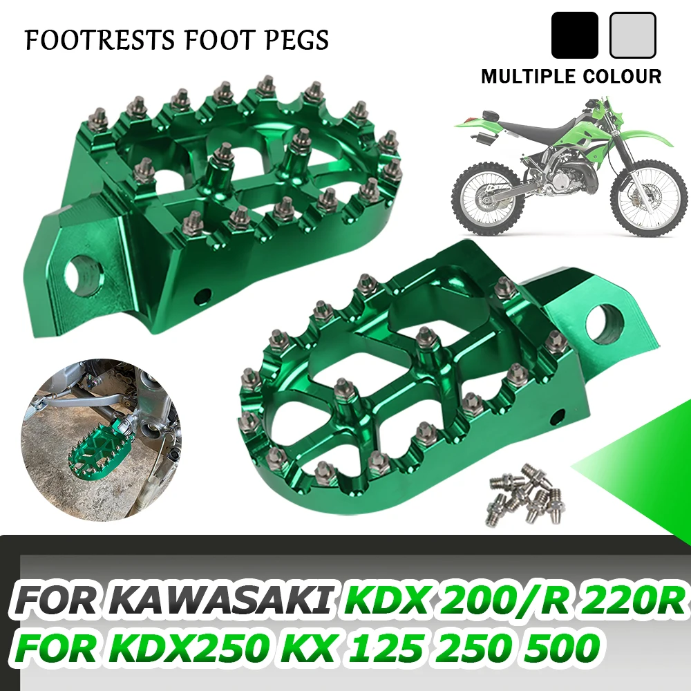 

For Kawasaki KDX200 KDX200R KDX220R KDX250 KX125 KX250 KX500 KX 125 250 500 Motorcycle Accessories Footrests Foot Rests Pedals