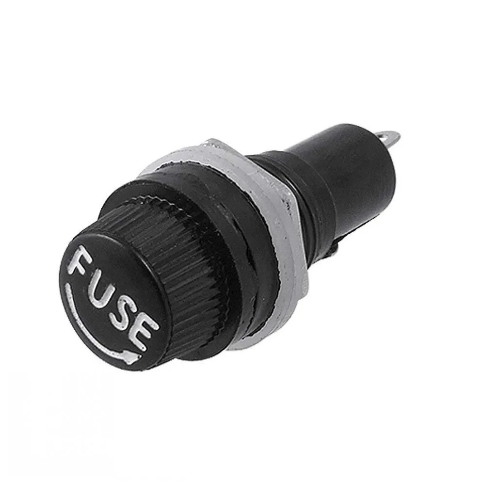 50pcs/lot 5*20mm 6*30mm Glass Fuse Holders 5x20 6x30 Insurance Tube Socket Fuse Holder For Insurance Panel Mount Holder