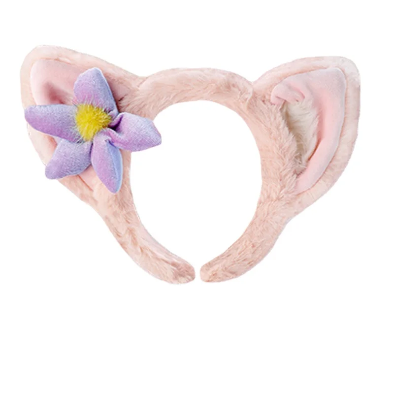 Hair Accessories Hair Headband Christmas Party Decoration Hair Accessories Catoon Mickey LinaBell Plush Animal Hairband Woman birthday Gifts Makeup hair hoop