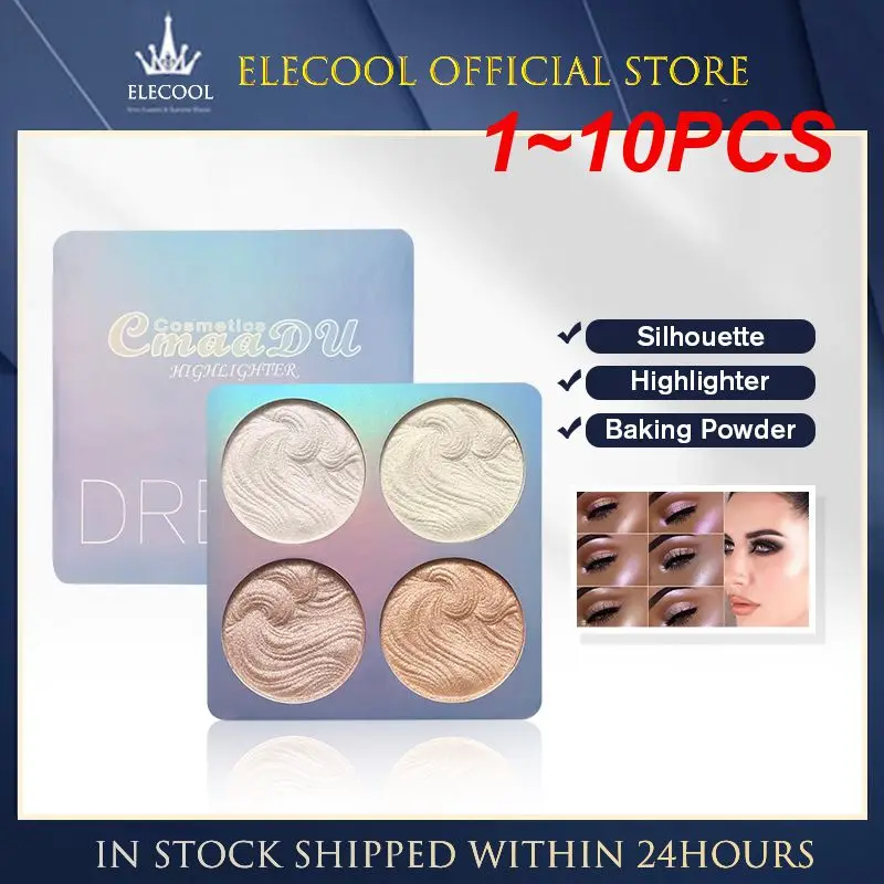1 ~ 10Pcs Chameleon Highlighter Palette Makeup Powder Iluminador Maquiagem Shimmer Shining Face Brighten Highlighter