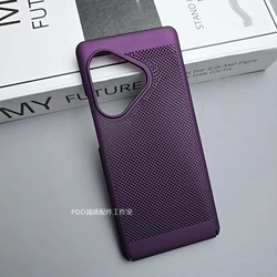 Slim Cooling Fashion Phone Case - Lightweight PC Hard Back Cover with Stylish Bumper Design for Realme GT Neo 6 SE (PURPLE)