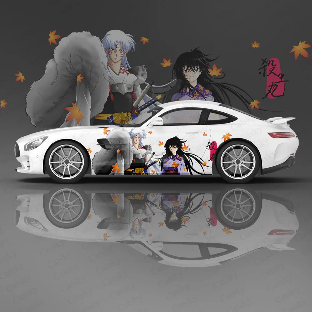 

Аниме наклейки для кузова автомобиля Inuyasha, аниме иташа, боковая наклейка, наклейка для кузова автомобиля, декоративные наклейки для кузова автомобиля