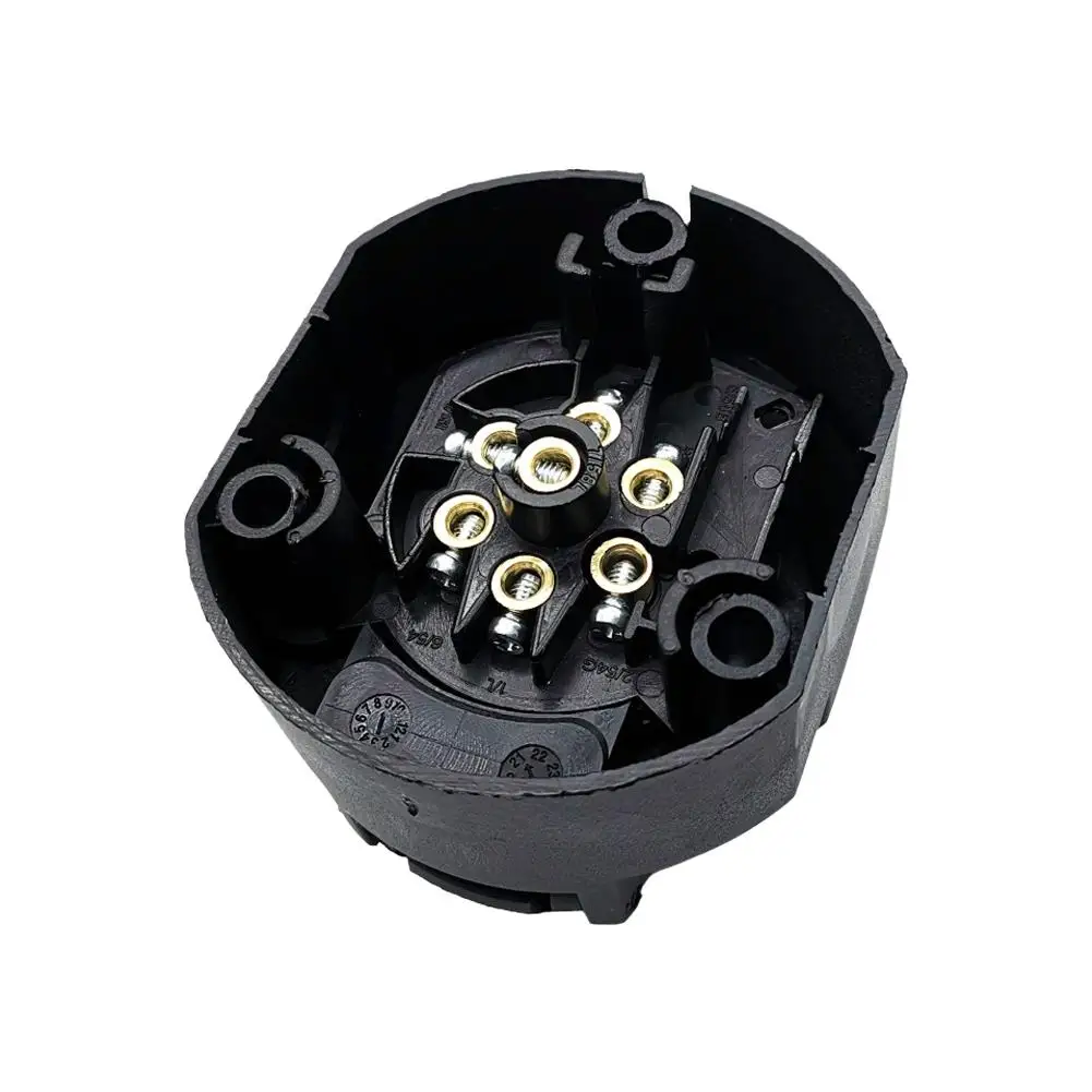 12V 7 Pin European Trailer Socket+Plug Tow Bar Connector Adapter For Car RV Truck Boat Caravans Transfer Signal Adapter Tools