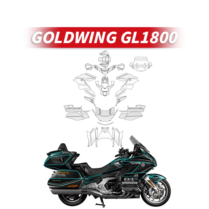 Used For HONDA GOLDWING1800 Motorcycle Full Paint Protection Film Bike Accessories Transparent Paint Parts Area Stickers Kits motorcycle full body paint transparent protective film used for honda forza350 thai version bike order notes motorcycle color