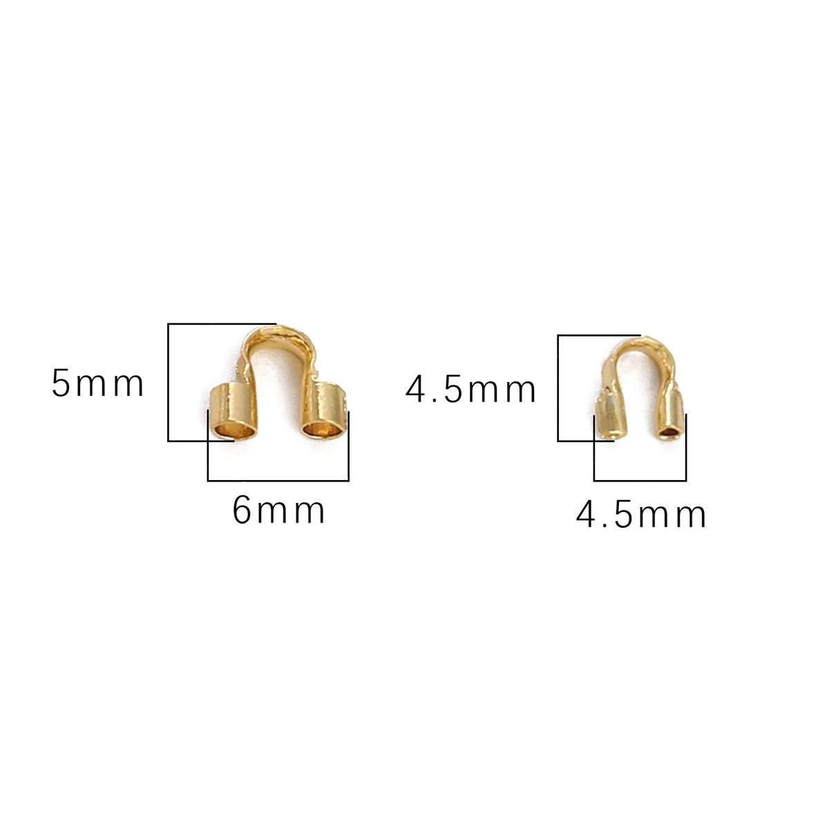 10/50pcs Brass U Shape Wire Protector Connector Horseshoe