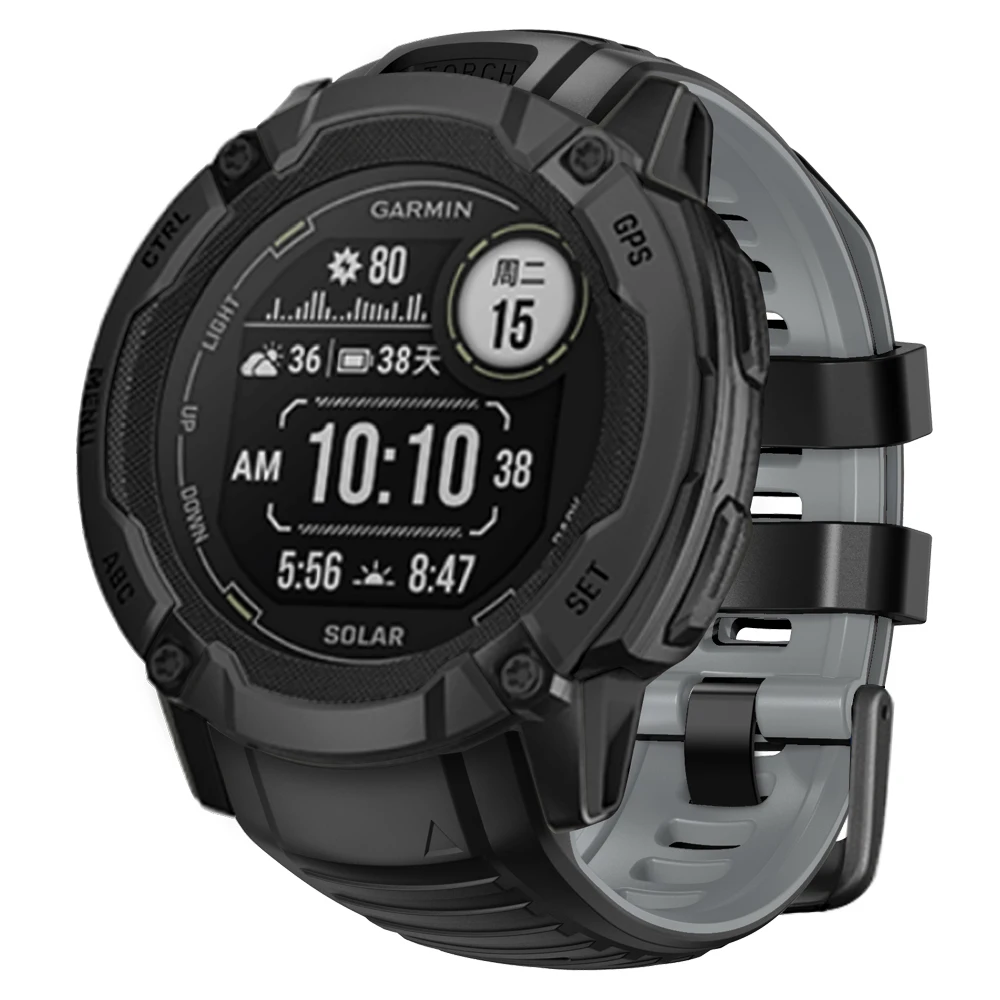 Solar Smartwatch Silicone Replacement Wristbands