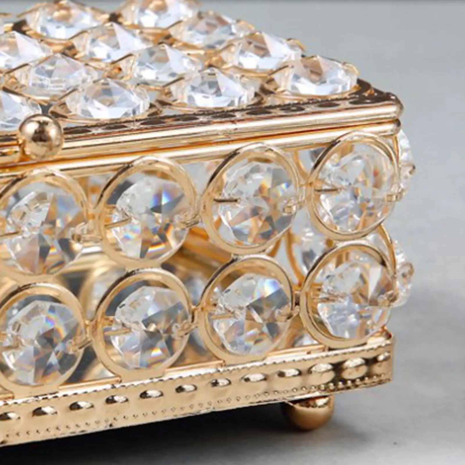 Jewelry Box Cosmetic Organizer Box Rings Case Elegant Earrings Rings Box for Bangles Bracelets Hairpin Necklaces Headwear