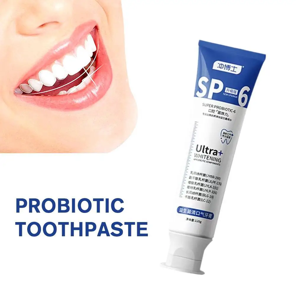 Probiotic Whitening Toothpaste Removal Tooth Stains Fresh Breath Improve Yellow Teeth Tartar Deep Cleansing Oral Odor Gum Care