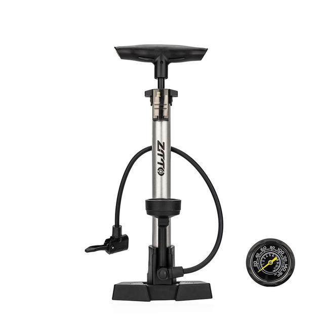 Bike Floor Pump Air Bicycle Pump Inflator Stirrup Pump with Gauge Mini Bike Pump for Inflatable Toys Bicycle Motor Tire Balls
