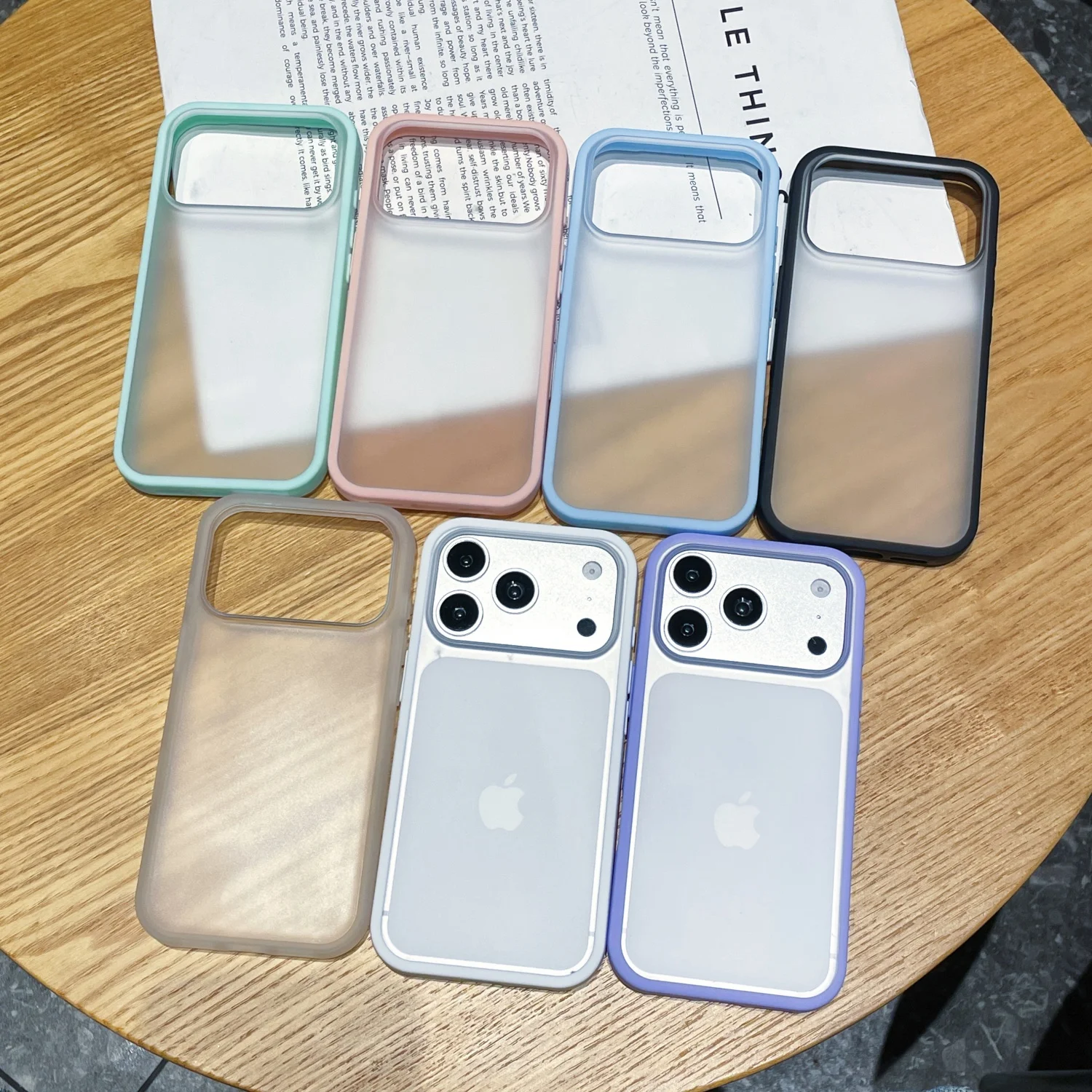Fashion Minimalist Premium Matte Frosted Translucent Phone Case