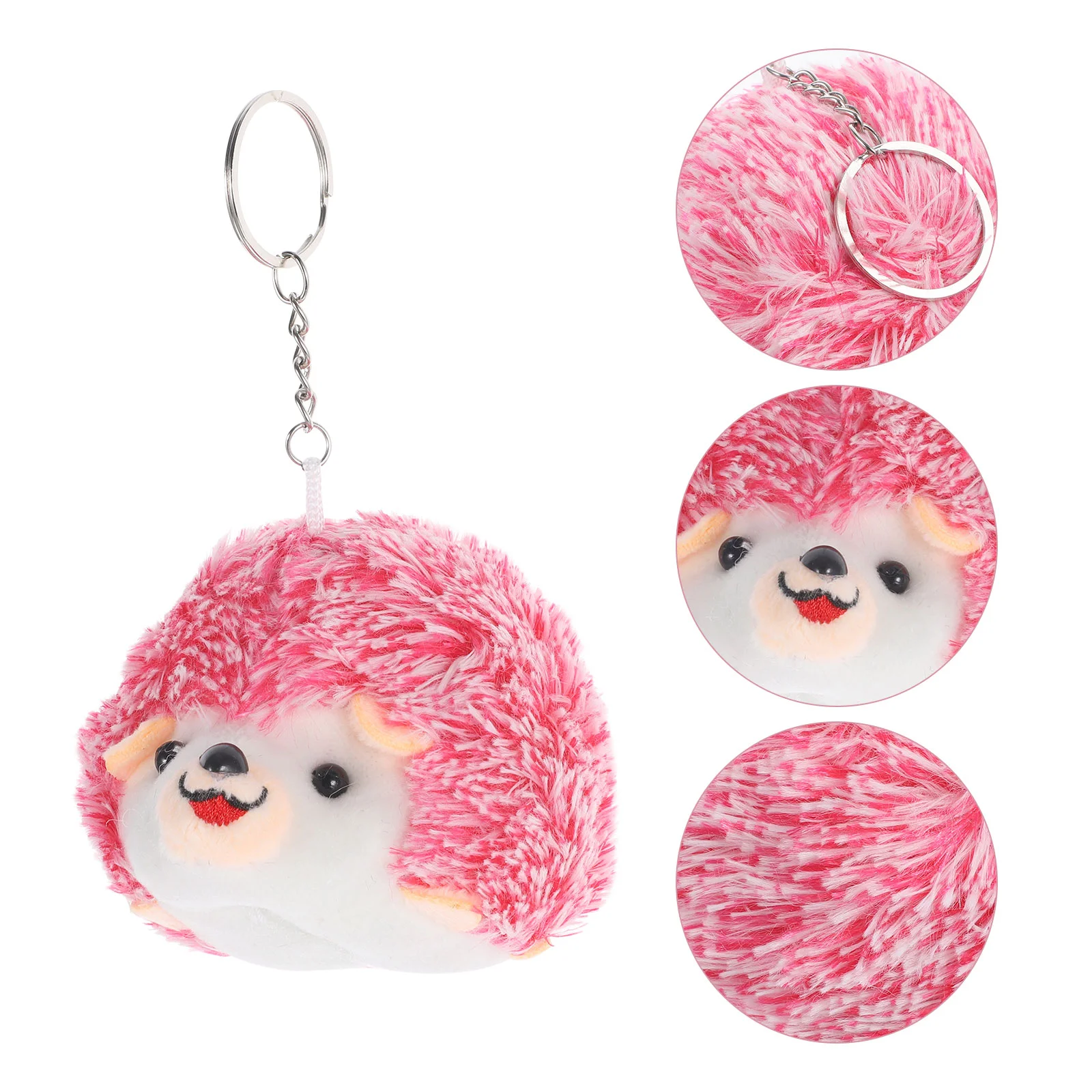 Keychains Plush Hedgehog Keyring Bags 10cm Adorable Luggage Pendant Ornament Child 2pcs roller skate keychains metal hanging keychains adorable ice skates keychains purse bag pendants