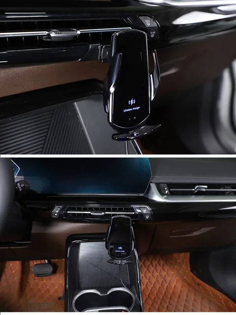 ddpix Handyhalterung Auto, für BMW X1 (F49) SUV / X1 (F48) SUV 2015-2022  KFZ Handyhalter 360° Drehbar Autohalterung Anti-Rutsch EIN-Knopf-Release,D