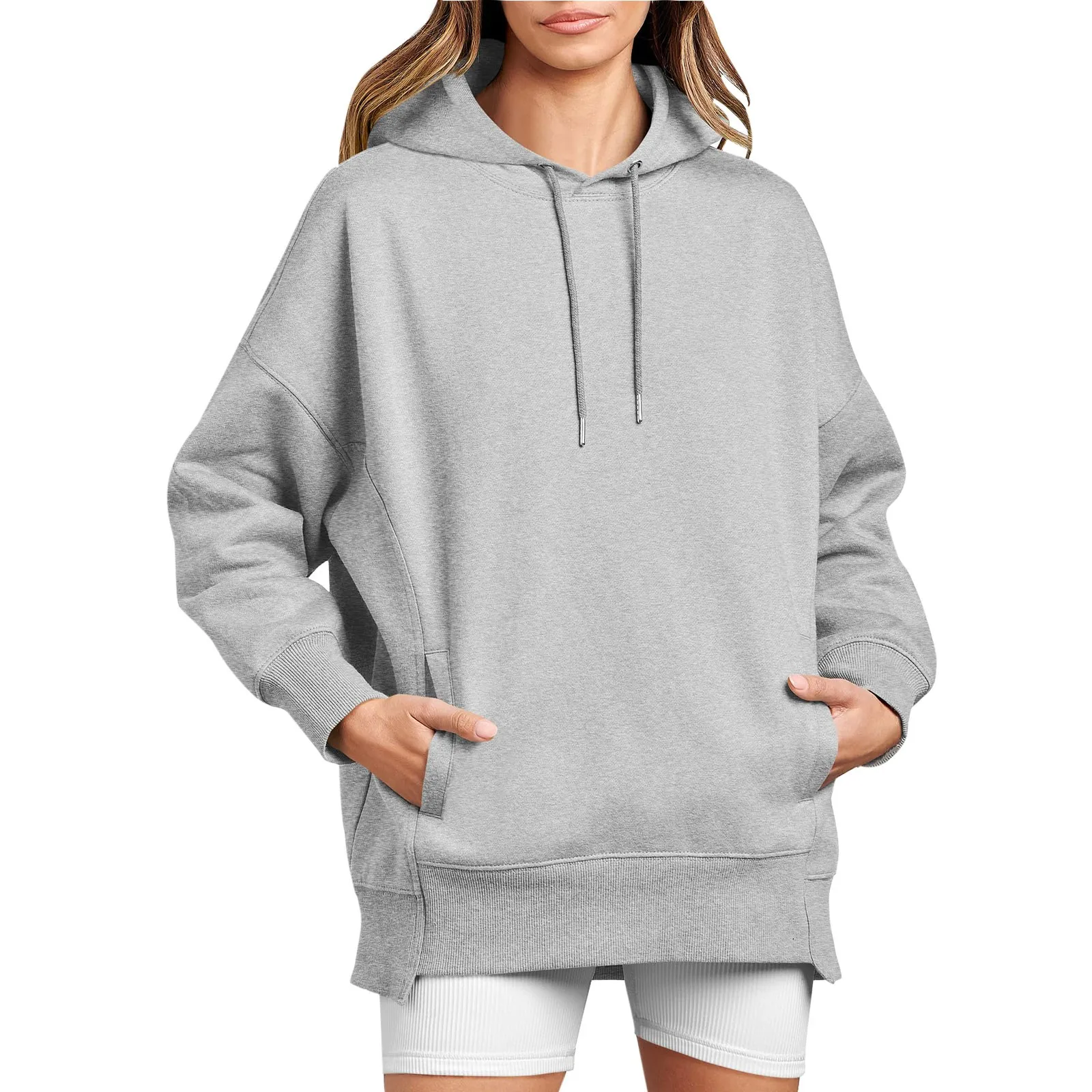 

Korean y2k Hoodies Tops Autumn Winter Warm Plus Fleece Athletic Sweatshirts 2023 New Long Sleeve Pockets Pullover Women Clothing