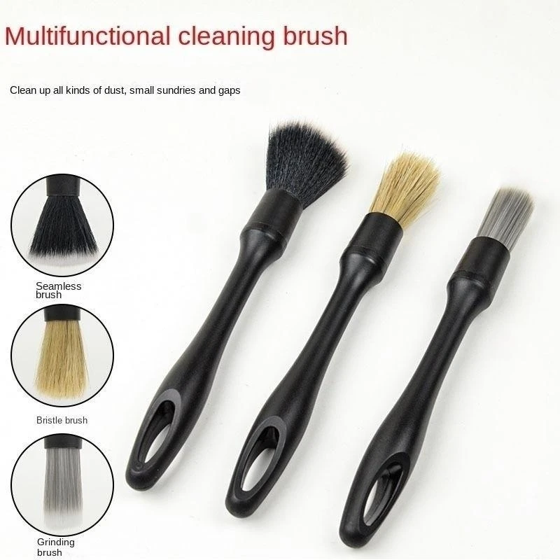 3Pcs Car Detailing Brushes Multifunctional Cleaner Air Outlet