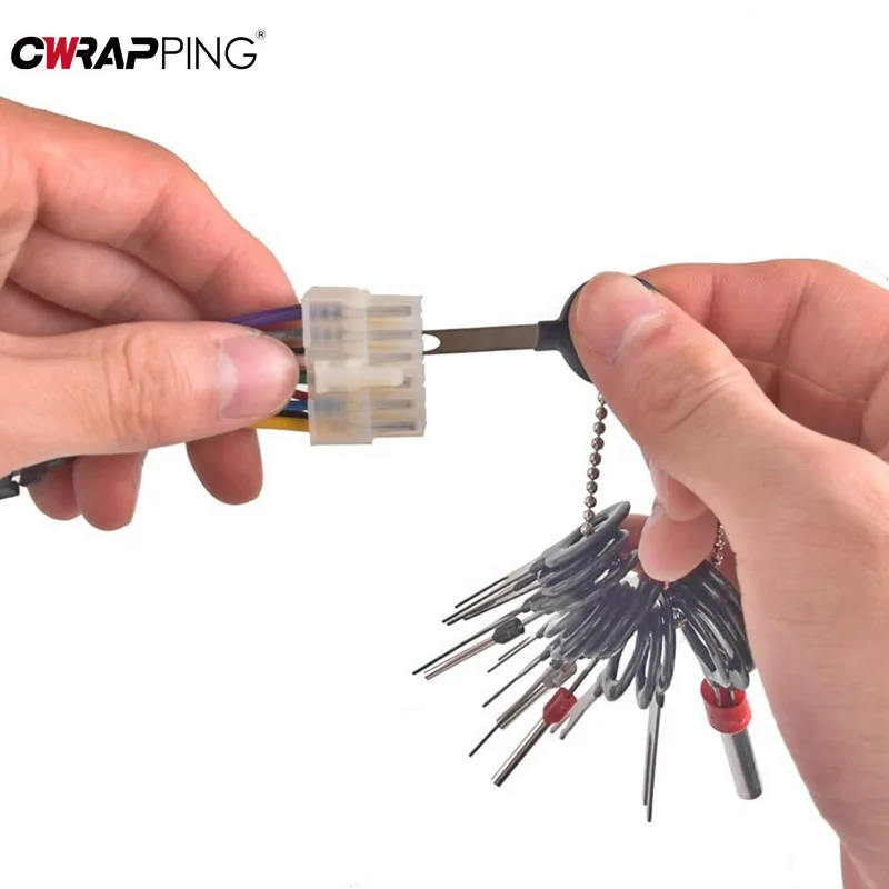 41/59pcs Car Terminal Removal Kit Universal Wire Plug Connector Extractor Puller Release Pin Remover Repairing Disassembly Tool