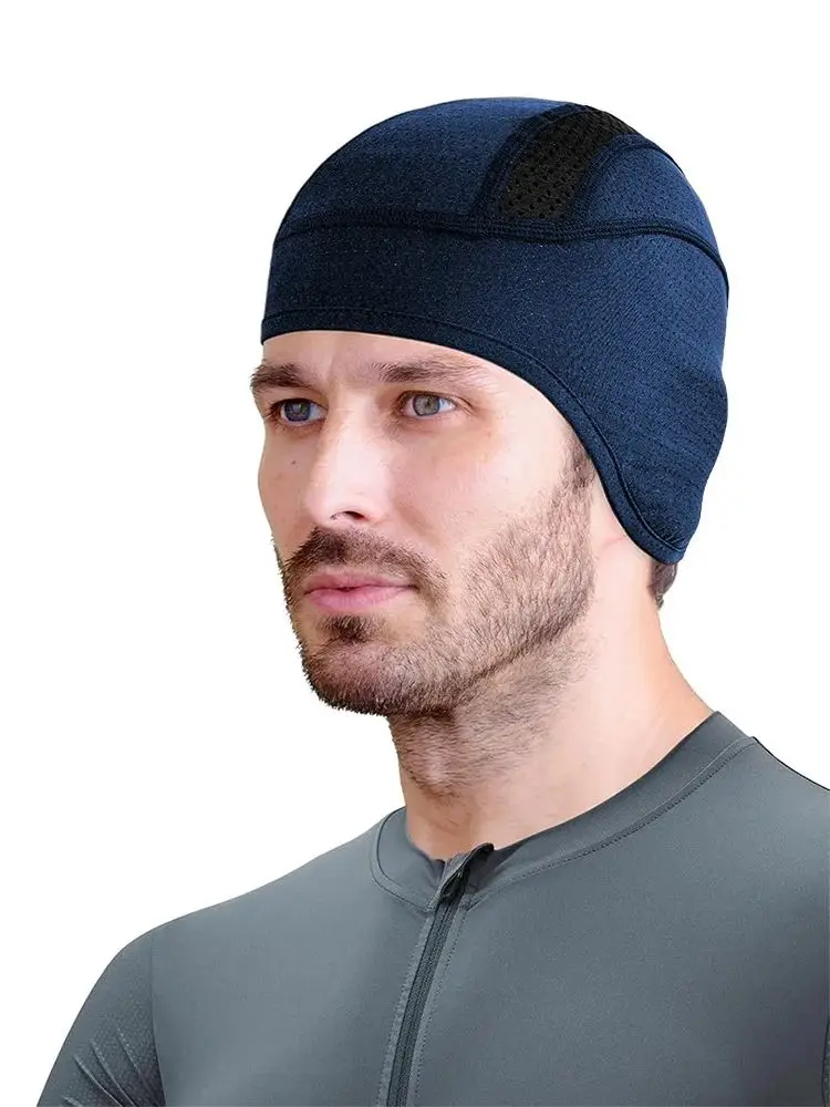 Sonnenschutz-Fahrradkappe, schnell trocknende, atmungsaktive Mesh-Laufkappe, schweißableitende Radkappe für Männer und Frauen, Helm-Innenfutter – Detail 6