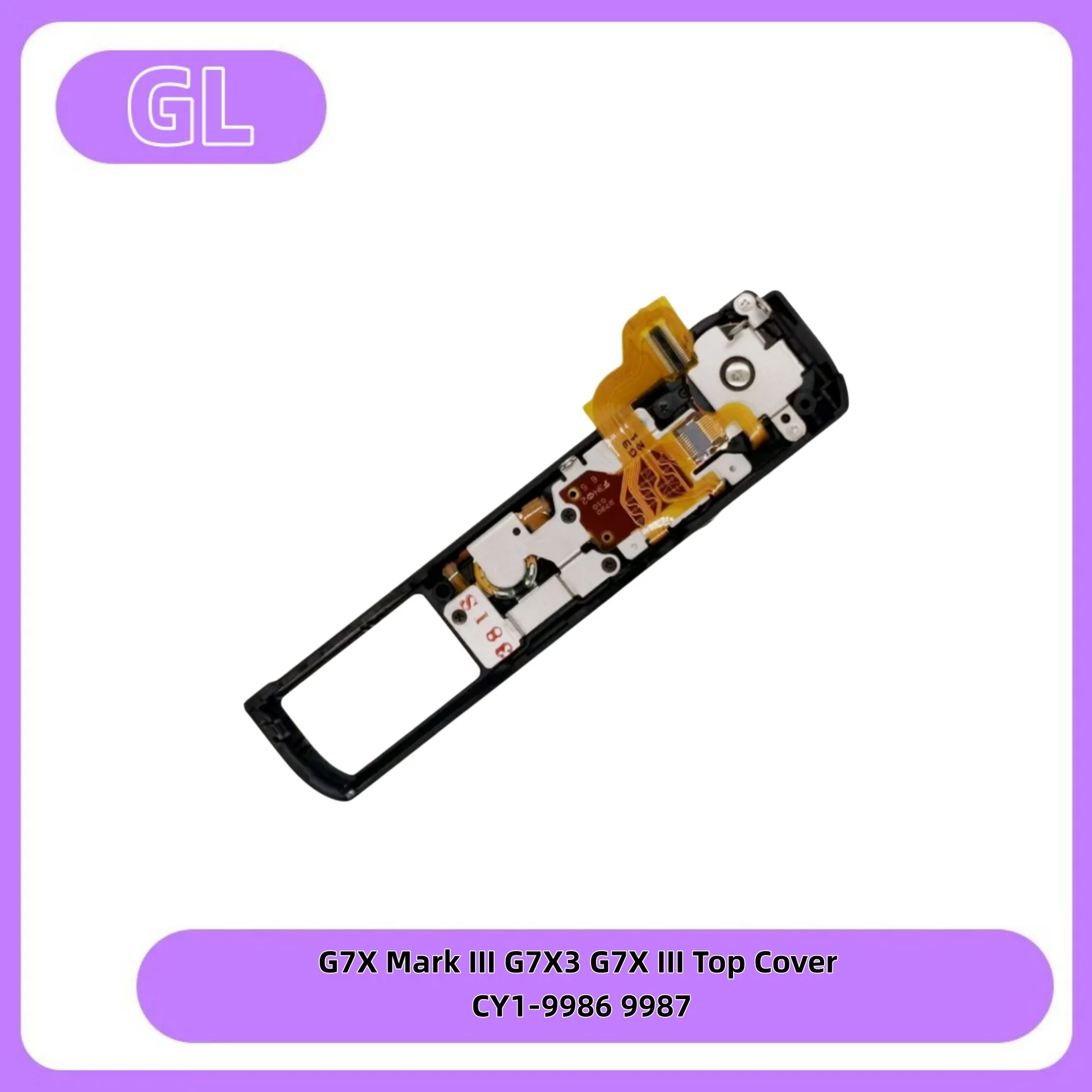 새로운 오리지널 캐논 파워샷 G7X 마크 III G7X3, G7X III 상단 커버 쉘 케이스 프레임 플레이트 블랙 실버